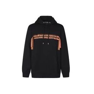 Lanvin Zwarte Oversized Hoodie , Black , Heren , Maat: L