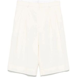 Wardrobe.nyc, Dames, Korte broeken, Wit, Maat: S Wol,