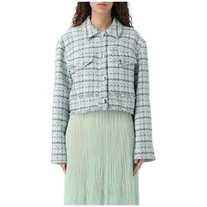 Hugo, Dames, Jassen, Veelkleurig, Maat: XS Tweed,