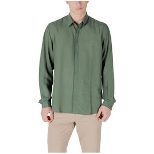 Antony Morato, Heren, Overhemden, Groen, Maat: M Linnen,