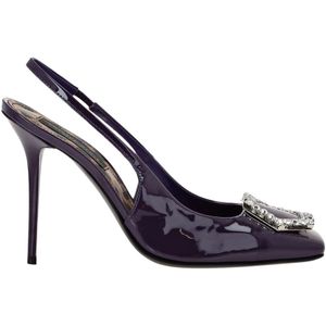 Philipp Plein, Dames, Schoenen, Paars, Maat: 36 EU Leer,