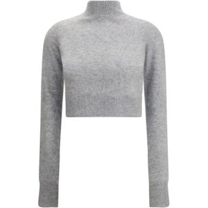 Max Mara - Kasjmier Cropped Sweater - Grijs - Dames