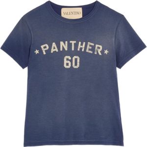 Valentino Garavani, Heren, Tops, Blauw, Maat: L Katoen,