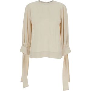 Tela, Dames, Blouses & Shirts, Beige, Maat: S
