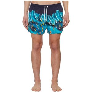 Dsquared2, Heren, Badkleding, Blauw, Maat: S