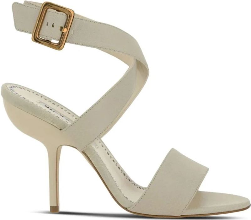 Manolo Blahnik - Sandalen - Wit - Leer