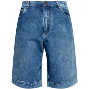 Dolce & Gabbana, Heren, Korte broeken, Blauw, Maat: S Denim,