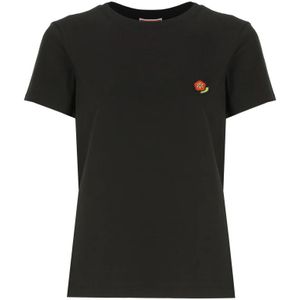 Kenzo, Dames, Tops, Zwart, Maat: L Katoen,