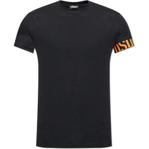 Dsquared2, Heren, Tops, Zwart, Maat: XL