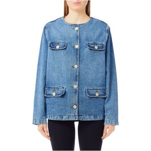 Liu Jo, Dames, Jassen, Blauw, Maat: XS Denim,