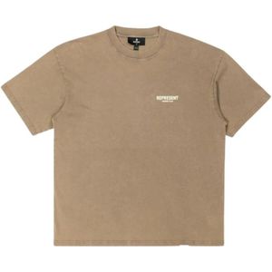 Represent, Heren, Tops, Bruin, Maat: XL Katoen,