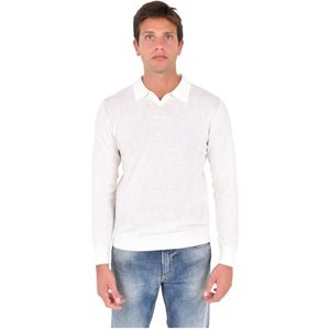 Boglioli, Heren, Truien, Wit, Maat: 2XL Wol,