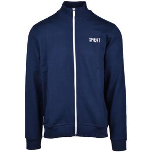 Bikkembergs, Heren, Sweatshirts & Hoodies, Blauw, Maat: L Katoen,