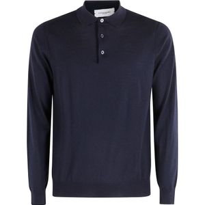 Paolo Pecora, Heren, Truien, Blauw, Maat: S