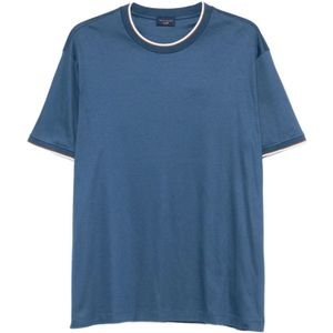 Paul & Shark, Heren, Tops, Blauw, Maat: L Katoen,