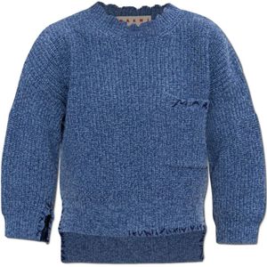 Marni, Dames, Truien, Blauw, Maat: XS Wol,
