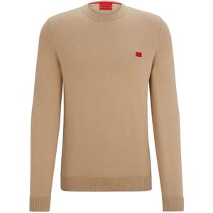 Hugo, Heren, Truien, Beige, Maat: M Katoen,