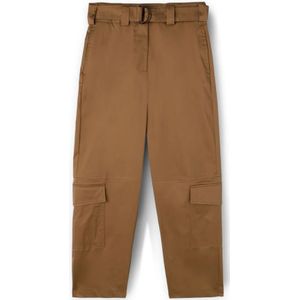 Motivi, Dames, Broeken, Bruin, Maat: XS Satijn,