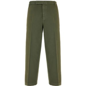 Thom Browne, Heren, Broeken, Groen, Maat: M