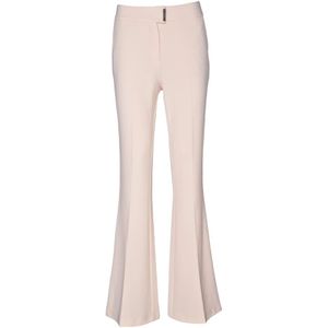 Simona Corsellini, Dames, Broeken, Beige, Maat: XS Poliester,