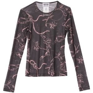 Moschino, Dames, Tops, Veelkleurig, Maat: XS Poliester,