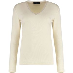 Fabiana Filippi, Dames, Truien, Beige, Maat: S Jersey,