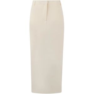 Valentino Garavani, Dames, Rokken, Beige, Maat: XS Zijde,