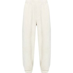 Emporio Armani, Heren, Broeken, Wit, Maat: L Corduroy,