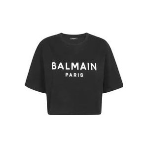 Balmain T-Hemden , Black , Dames , Maat: S