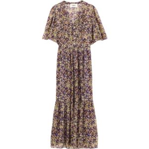 Ba&Sh, Dames, Jurken, Veelkleurig, Maat: L Leer,