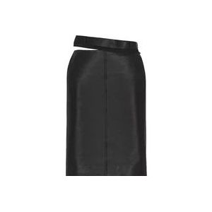 Fendi Midi Skirts , Black , Dames , Maat: XS