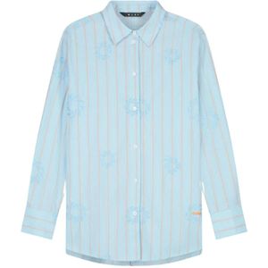 Olaf Hussein, Dames, Blouses & Shirts, Blauw, Maat: XS