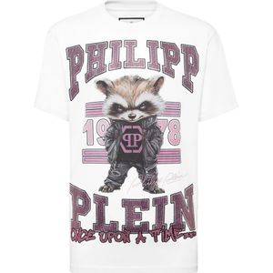 Philipp Plein, Heren, Tops, Wit, Maat: XS Katoen,