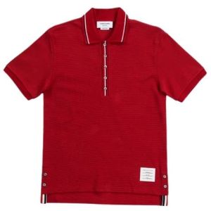 Thom Browne, Heren, Tops, Rood, Maat: L Katoen,