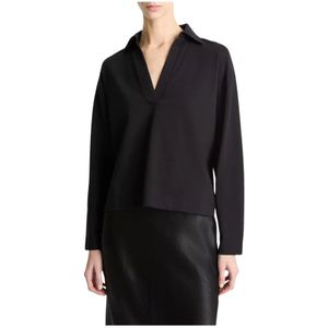 Vince, Dames, Tops, Zwart, Maat: M Katoen,