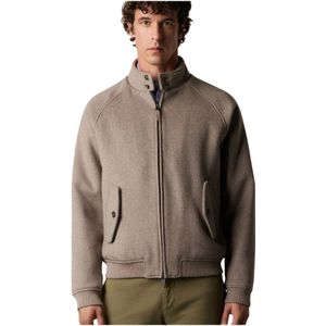 Brooks Brothers, Heren, Jassen, Beige, Maat: S Wol,