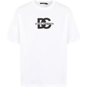 Dolce & Gabbana, Heren, Tops, Wit, Maat: M