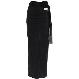 Dolce & Gabbana, Dames, Rokken, Zwart, Maat: S Jersey,