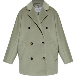 Max Mara, Dames, Mantels, Groen, Maat: 2XS Wol,