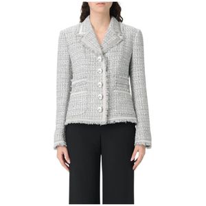 Dolce & Gabbana, Dames, Jassen, Grijs, Maat: S Zijde,