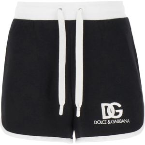 Dolce & Gabbana, Dames, Korte broeken, Zwart, Maat: S