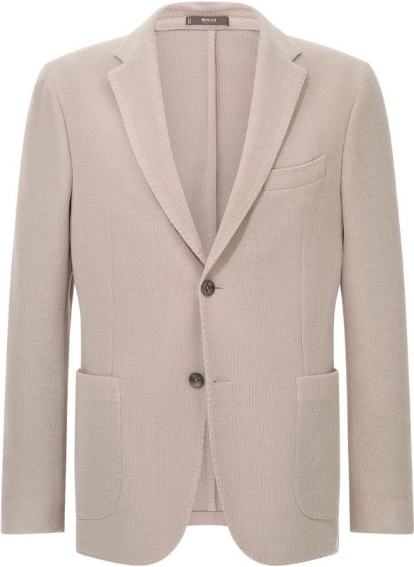 Boggi Milano, Heren, Jassen, Beige, Maat: S Wol,