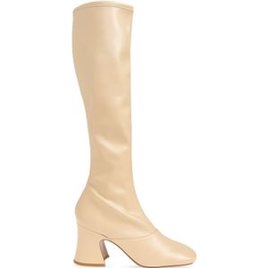 Chloé, Dames, Schoenen, Beige, Maat: 36 EU Zijde,