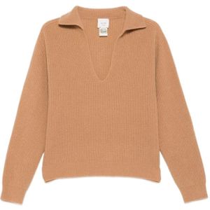 Alysi, Dames, Truien, Bruin, Maat: M Zijde,