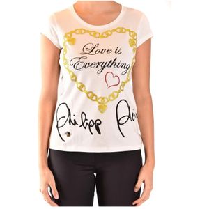 Philipp Plein, Dames, Tops, Wit, Maat: M Katoen,
