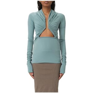Rick Owens, Dames, Tops, Blauw, Maat: XS