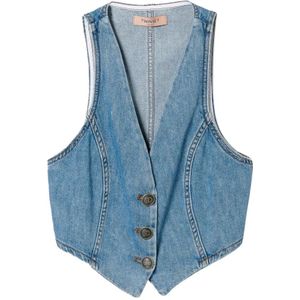 Twinset - Denim Vest - Blauw - 100% Katoen