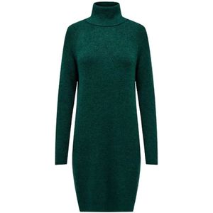 Only, Dames, Jurken, Groen, Maat: M Acryl,