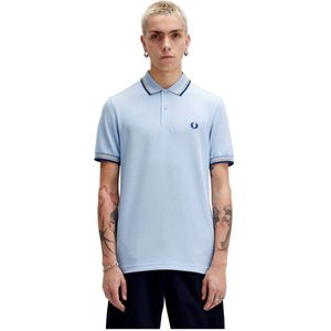 Fred Perry, Heren, Tops, Blauw, Maat: M