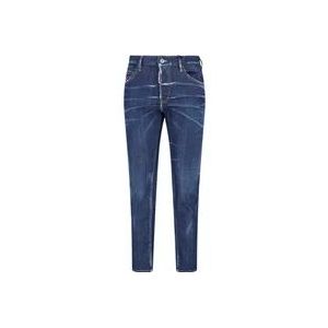 Dsquared2 Slim-fit Denim Jeans voor Heren , Blue , Heren , Maat: S